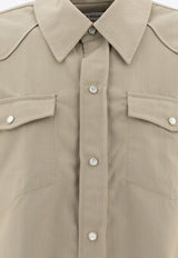 Our Legacy Frontier Buttoned Shirt Green M4242FLLUCID PISTACHIO RURAL WOOL_74418