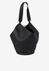 Khaite Small Lotus Leather Tote Bag Black H2043-914200_74619