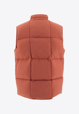 Beams Plus Zip-Up Padded Vest Red 3806011213945_74787