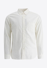 Beams Plus Classic Buttoned Shirt White 3811001113901_74964