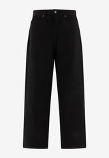 Brain Dead Logo Patch Straight Jeans Black P24B08004138SOLID BLACK_74814