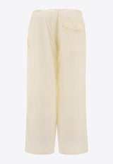 Beams Plus Elastic-Waist Track Pants White 3824031413905_75065