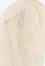 Beams Plus Elastic-Waist Track Pants White 3824031413905_75065