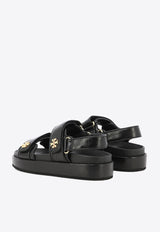 Tory Burch Kira Leather Flatform Sandals Black 144328001_75218
