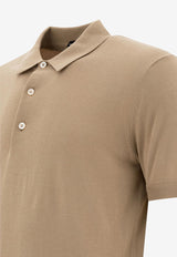 Tom Ford Fine Knit Polo T-shirt Beige KPS004YMC024S25JB281_75444
