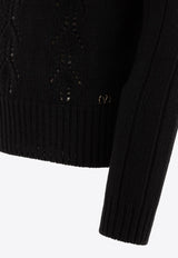 Valentino VLogo Knitted Wool Sweater 6V3KC32UAQR0NO_75541