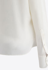 Alexander McQueen Scarf-Neck Silk Blouse 814400QBAAF9016_75575