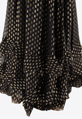 Chloé Patterned Silk Maxi Dress Black 25SRO50414001_75620