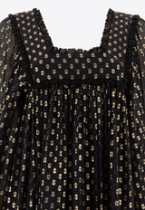 Chloé Patterned Silk Maxi Dress Black 25SRO50414001_75620
