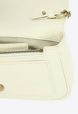 PINKO Pocket Love Soft Leather Shoulder Bag White 100061A0F1Z14Q_75595