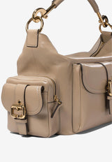 Chloé Shiny Leather Camera Bag Beige C24AS533N8320E_75725