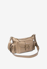 Chloé Shiny Leather Camera Bag Beige C24AS533N8320E_75725