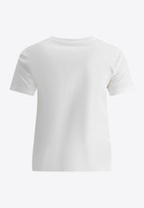 Max Mara Nerina Basic Crewneck T-shirt White 2511971018600NERINA001_75942
