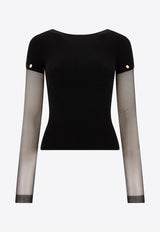 Sportmax Alcide Knit Top 2512361111600ALCIDE004_75796 Black