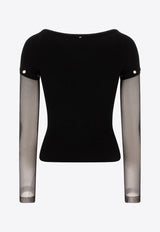 Sportmax Alcide Knit Top 2512361111600ALCIDE004_75796 Black