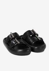 Alexander McQueen Double-Strap Sandals in Leather 809960WIACT1064_76290