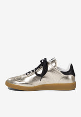Isabel Marant Kaycee Metallic Leather Sneakers Gold 25PBK0055FAC1E07SLGBK_76310