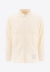 Nonnative Logo-Embroidered Buttoned Shirt NN-S4507OFF WHITE_76331
