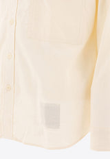 Nonnative Logo-Embroidered Buttoned Shirt NN-S4507OFF WHITE_76331