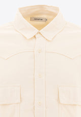 Nonnative Logo-Embroidered Buttoned Shirt NN-S4507OFF WHITE_76331