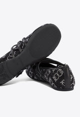 PINKO Joy Embellished Monogram Ballet Flats Black SD0299E025Z99_76370