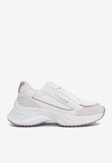 PINKO Ariel Leather and Suede Low-Top Sneakers White SS0031P075ZN3_76409