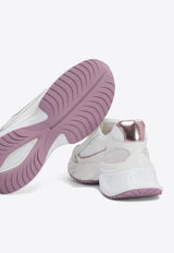 PINKO Ariel Leather and Suede Low-Top Sneakers White SS0031P075ZN3_76409