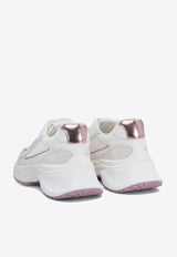 PINKO Ariel Leather and Suede Low-Top Sneakers White SS0031P075ZN3_76409