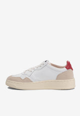Autry Medalist Leather and Suede Sneakers White AULWLS43_76428