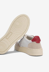 Autry Medalist Leather and Suede Sneakers White AULWLS43_76428