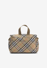 Burberry Kids Babies All-Over Check Changing Bag Beige 8100214_76443