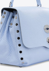 Zanellato Postina Leather Top Handle Bag Light Blue POSTINA CENTAURO S0680901120000Z0591_76449