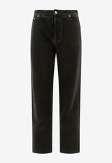 Burberry Logo Patch Straight Jeans Black 8101264_76567