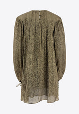 Chloé Silk Mini Dress Gold 25SRO14298OYY_76513