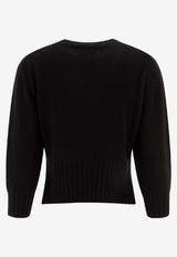 Loulou Studio Cashmere Cropped Sweater Black MORABLACK_76665