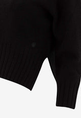 Loulou Studio Cashmere Cropped Sweater Black MORABLACK_76665