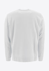 Stone Island Logo Embroidered Sweatshirt Sky Blue 6100667S0124V0041_76699