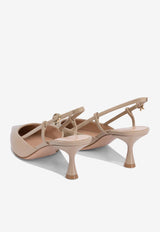 Gianvito Rossi Ascent 55 Slingback Pumps Beige G9533255LACSAND_76756