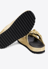 Officine Creative Knotted Leather Sandals PELAGIE/010MIRO STAR ORO_76751