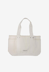 The North Face Circular Logo Canvas Tote Bag White NF0A88TNLE71_76747