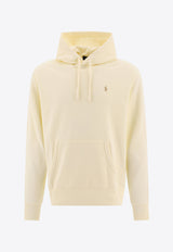 Polo Ralph Lauren Logo Embroidered Hooded Sweatshirt Cream 710916690003CLUBHOUSE CREAM_76879