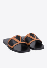 Valentino Viva Superstar Nappa Leather Flat Sandals Black 6Y2S0J72THGRB8_76932