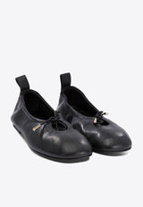 ALOHAS Rosalind Bow-Embellished Ballet Flats Black S10030304_77051