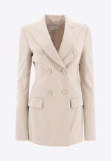 Sportmax Frizzo Double-Breasted Blazer 2512911011600FRIZZO001_77093 Beige