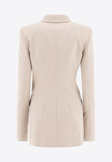 Sportmax Frizzo Double-Breasted Blazer 2512911011600FRIZZO001_77093 Beige