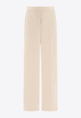 Max Mara Orche Straight-Leg Tailored Pants Cream 2511781038600ORCHE001_77086