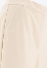 Max Mara Orche Straight-Leg Tailored Pants Cream 2511781038600ORCHE001_77086