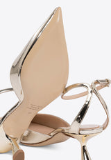 Ninalilou 45 Patent Leather Sandals Gold 351274LIVING PLATINO_77014