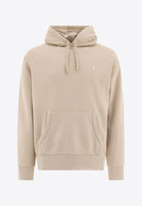 Polo Ralph Lauren Logo Embroidered Hooded Sweatshirt Taupe 710916690029STONEWARE GREY_76904