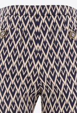 Valentino Toute La V Flared Pants in Wool 6B3RB647915QXA_77035